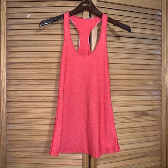 Lululemon Athletica Racerback Pink Tank Top Size 4 - Picture 1 of 4